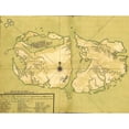 thumbnail image 2 of Vintage Maps 18x15 Black Modern Framed Museum Art Print Titled - Falkland Islands Malvinas 1700 South America, 2 of 4