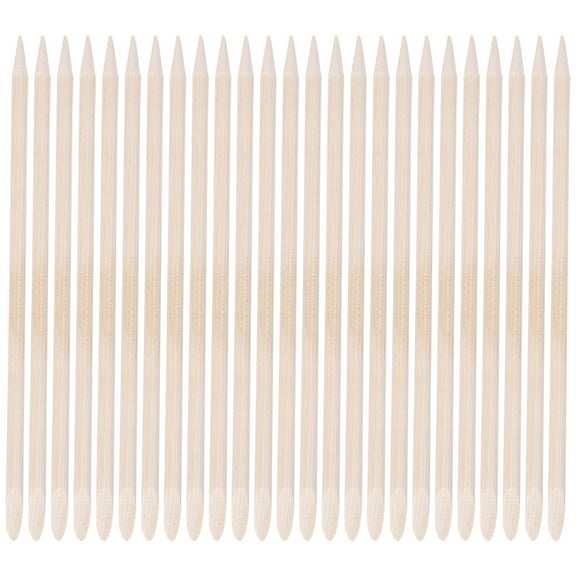 MERRYHAPY Dead Skin Nail Pusher 50Pcs Orange Wood Sticks for Manicure Cuticle Stick Pusher Tool