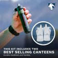 thumbnail image 1 of Survivor Filter Squeeze Water Filter Kit – Incluye pajita de filtro de agua personal y 2 cantinas plegables de botellas de agua Survivor Filter Survivor Filter, 1 of 2