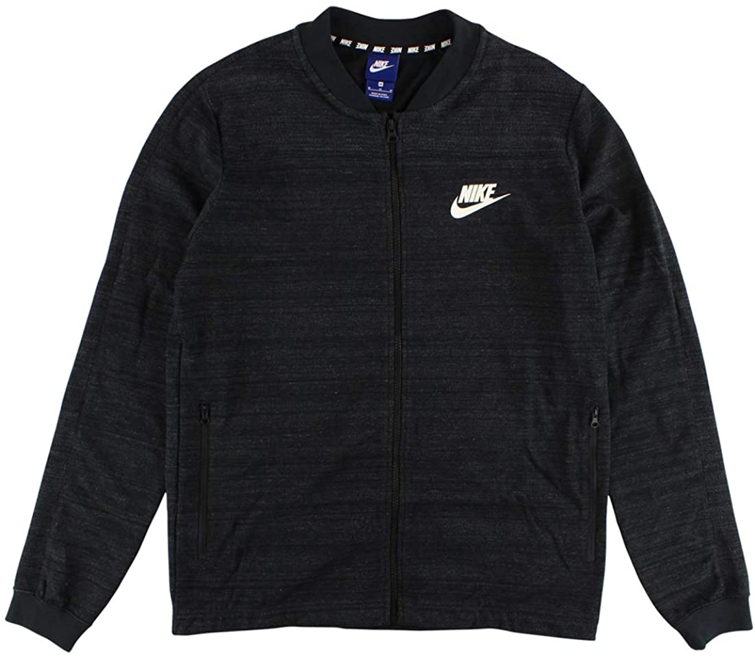 Nike 837008-010 : Mens Sportswear AV15 Knit Jacket Black/White - Walmart.com