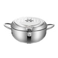 thumbnail image 2 of GUOOL Japanese Deep Frying Pot, Oil Frying Pan, Multipurpose Tempura Soup Pot, Tempura 20cm, 2 of 9