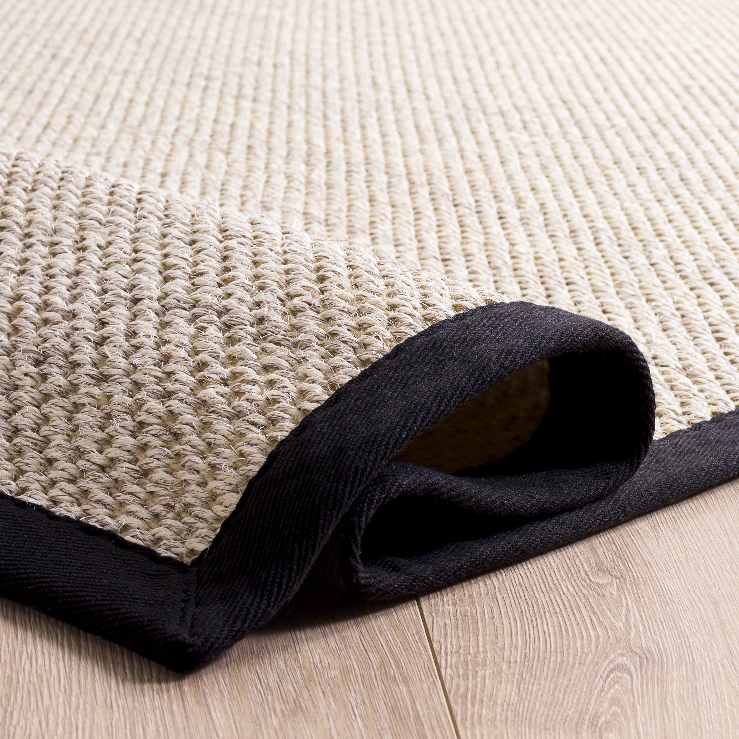 Safavieh Natural Fiber Kentigern Solid Area Rug, Marble/Black, 5' x 8'