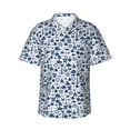 thumbnail image 2 of Xecao Seaside Primary Color print Hawaiian shirt - a stylish short-sleeve button-down for men, perfect for casual beach and tropical outings., 2 of 9