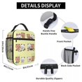 thumbnail image 5 of Lindo Bubu y Dudu bolsa de almuerzo con aislamiento térmico al aire libre oso Panda dibujos animados bolsa portátil para almuerzo refrigerador térmico lonchera blanco, 5 of 5
