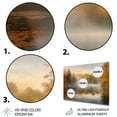 thumbnail image 3 of Designart "Lake Enshrouded in Mist IV" Landscape Forest Metal Art Living Room, 3 of 5