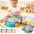 thumbnail image 1 of Children's Magnetic Fishing Disc, Rotating Music Early Education Puzzle, Multifunctional Interactive Toy Promotes Social Skills Problem-Solving Birthday Holiday Gift for s Kids, 1 of 9