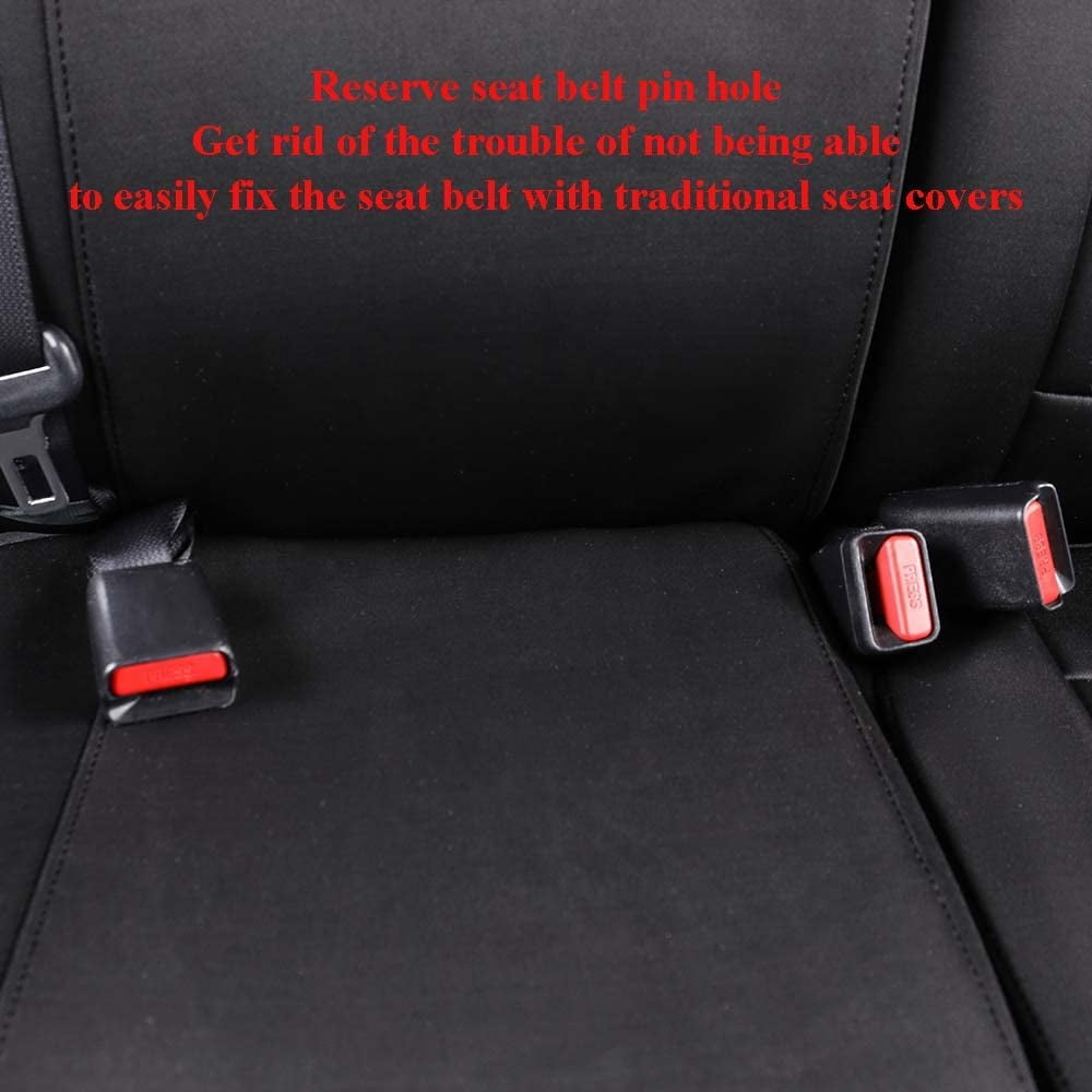 EKR Custom Fit Car Seat Covers for Subaru Forester 2014 2018 Neoprene Full Set Black Walmart