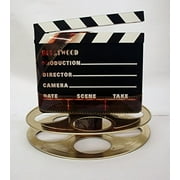 Hollywood Studio Clapboard & Reel Centerpiece - Gold