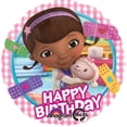 thumbnail image 2 of 17 Inch Doc McStuffinHappy Birthday Balloon with Lambie Disney Junior Party Girl one per order Multi-Colored, 2 of 2