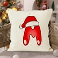 thumbnail image 2 of Qocolhg Christmas Decorations Outdoor Indoor, Christmas 26 Letter Pillow Cover Holiday Sofa Decoration Pillowcase -border Linen Printed Cushion Cover, on Sale Clearance!, 2 of 5