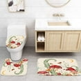thumbnail image 2 of 4PCS Mushroom Bathroom Shower Curtain Set with Rugs, Toilet Lid Cover and Bath Mat, Moon and Stars with 12 Hooks, Durable Bathroom Decor Set 701.9x70.9in, 2 of 7