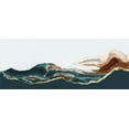 thumbnail image 2 of PI Studio  18x10 White Modern Wood Framed Museum Art Print Titled - Waves of Blue, 2 of 4