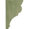 thumbnail image 2 of Ekena Millwork 3"W x 6 1/2"D x 12"H Large Rojas Wood Vintage Decor Corbel, Restoration Green, 2 of 6