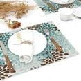 thumbnail image 6 of Ethnic Boho Linen Placemats Set of 6,12x18 Inch Vintage Bohemian Washable Table Mats Heat Resistant Place Mats for Home Party Kitchen Dining Decoration, 6 of 6