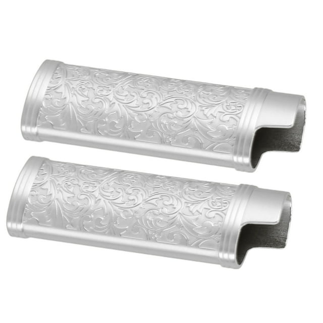 Lighter Case Cover Vintage Style Floral Zinc Alloy Shell Lighter for Enthusiasts