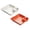 A 1PCS & B 1PCS, variant on 1/2/4 Pack Chip Dip Serving Platter Set, Dumpling Plates with Dip Compartment, Square Serving Dish Sushi Plates, Small Dip Tray for Taco, Charcuterie