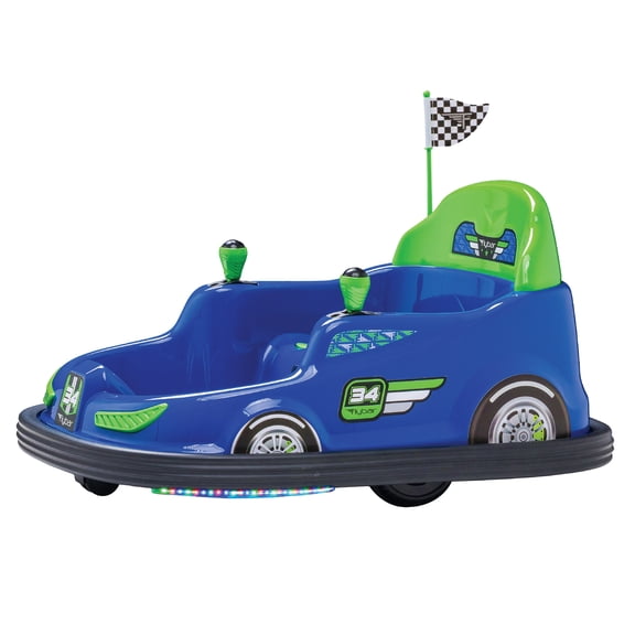 Flybar 6V Retro Bumper Car Powered Ride-On Toy, Blue