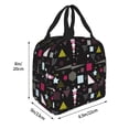 thumbnail image 3 of Lsque Colorful Geometry Pattern Lunch Bag Women/Men Insulated Lunch Box,Small Leakproof Cooler Food Lunch Containers Reusable High Capacity Lunch Tote Bags, 3 of 6