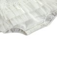 thumbnail image 4 of Baby Girls Outfit Lace Splicing Fly Sleeve Backless Romper Headwear, 4 of 8