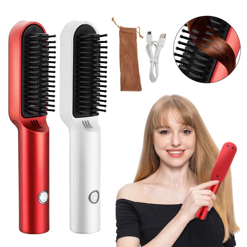 DOTSOG Electric Hot Comb Hair Straightener  Portable Curling Flat Iron  Curlers High Heat Professional Electrical Straightening Comb  Walmartcom