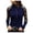 Blue, variant on LYXSSBYX Womens Long Sleeve Dress Hot Sale Clearance Women's Fashion Sexy Stitching Lace Zipper Long Sleeve Solid Color Pullover Tops