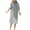 Gray, variant on fatyb Women's Summer Dresses Short Sleeve Casual Tshirt Dresses Crew Neck Loose Plain Long Dresses