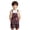 X2 Navy, variant on Krdevn Boys Girls Plaid/Striped Short Overalls, Adjustable Strap Casual British Style Kids Bib Shorts with Pockets,Light Green