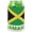 Jamaican Themed, variant on Caribbean Themed Can Cooler-Beer and Soda Can Coolers, Koozies-Insulated Can Sleeves-Jamaican Themed