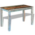 thumbnail image 3 of vidaXL Table à Manger Bois de Récupération Massif 115x60x76 cm, 3 of 5