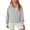 Gray, variant on Lroplie Womens Sweatshirt Women Half Zip Cropped Sweatshirt Casual Quarter Zip Up Rib Knit Pullover 2023 Fall Clothes Clothes for Women White 2023 S