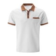 thumbnail image 3 of CaiJunJia George Polo Shirt,Men's Classic Short Sleeve Solid Performance Deck Pique Polo Shirt, 3 of 5