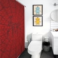 thumbnail image 4 of Red Spider Web Black Cartoon Shower Curtain Bathroom Curtains Waterproof Fabric Home Partition Screen Living Room, 4 of 6