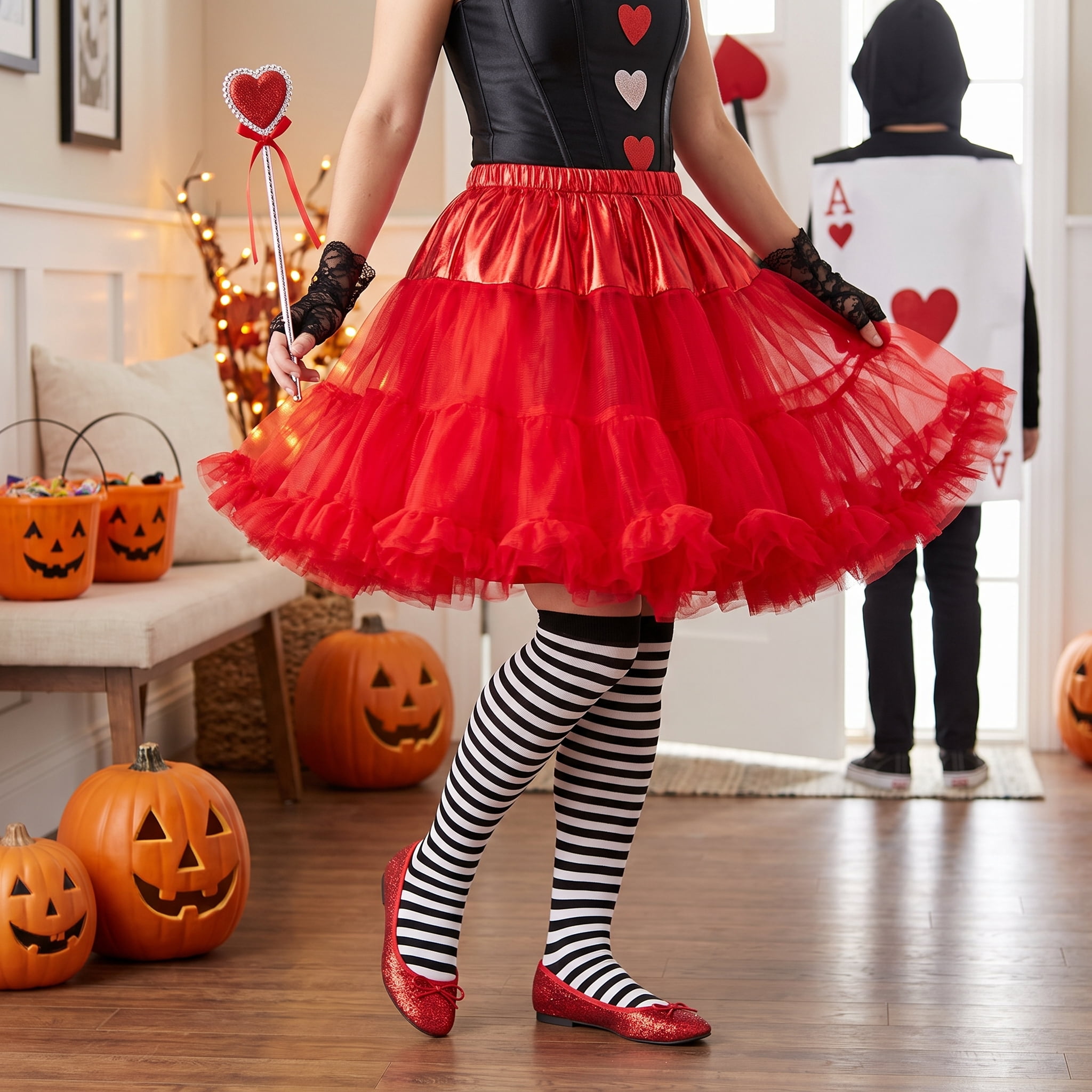 Petticoat Costume Accessory for Adults, Red, L/XL, Halloween by Way To Celebrate