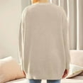 thumbnail image 4 of Women'S Stripe Sweaters Oversized Button Sweaters V Neck Loose Knit Outerwear, 4 of 8