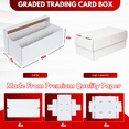 thumbnail image 3 of Premium Graded Shoe Box (1 Pack) Card Storage Holds 300 Toploaders & 100 Graded Cards - Graded Card Cardboard Box - Card Storage For Sports Gaming Baseball Basketball Football Cards - MADE IN USA, 3 of 10