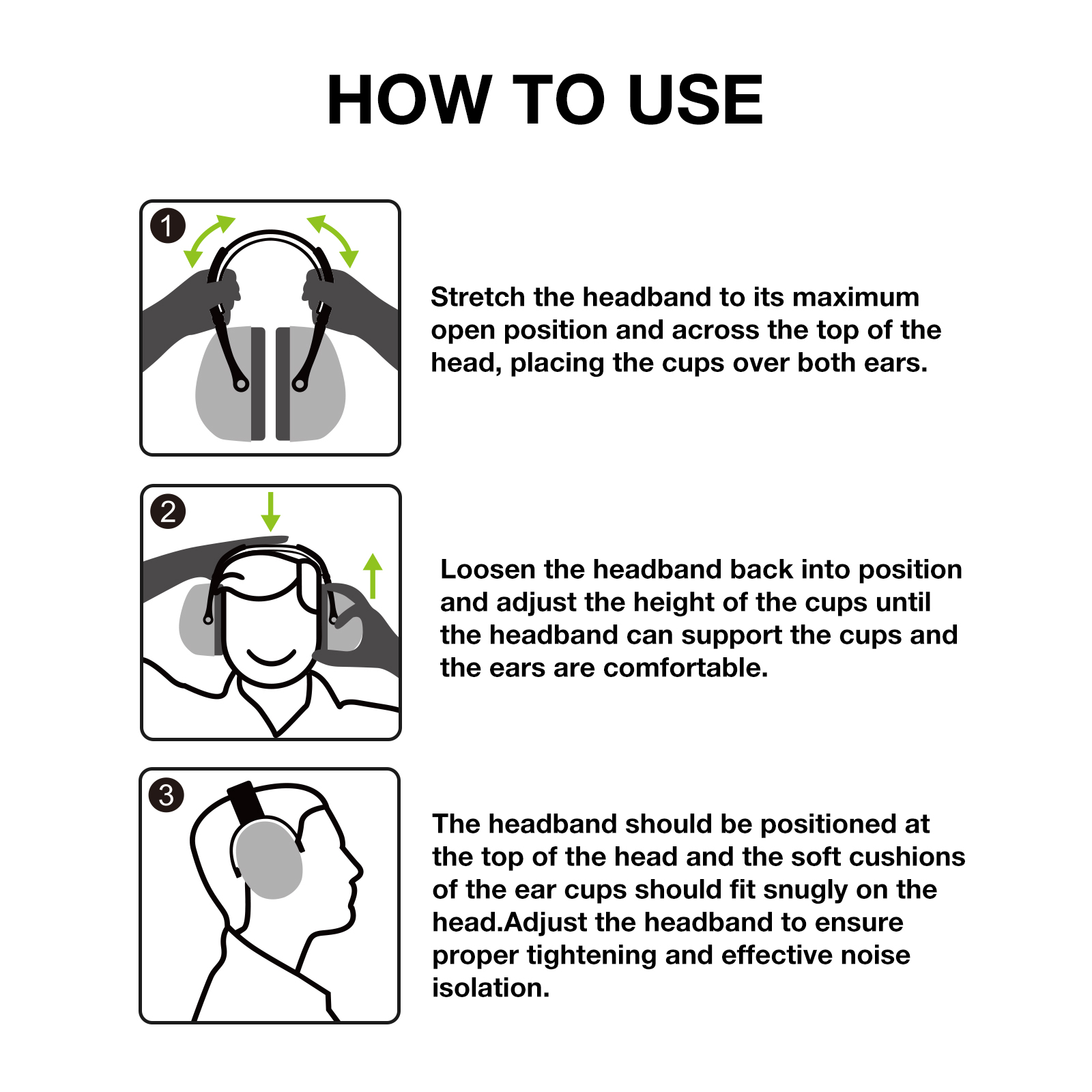 LYSIAN Foldable Hearing Protection Earmuffs, 31dB SNR photo 4