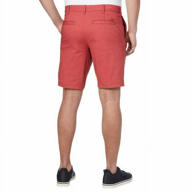 Izod Saltwater Relaxed Stretch Flat Front Red Chino Shorts 40 Men Walmart