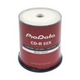 thumbnail image 1 of PIODATA CD-R Disque Vierge 52x700MB Résistant à l'Humidité Imprimable à Jet d'Encre Blanc - 100 Disques Boîte à Gâteau Broche, 1 of 5
