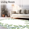 thumbnail image 2 of ODIKA 2x3 Machine Washable Non-Slip Area Rug, Modern Botanical Accent Showcasing Leafy Vine Filigree Ultra Soft Rug, None, 538443, 2 of 7