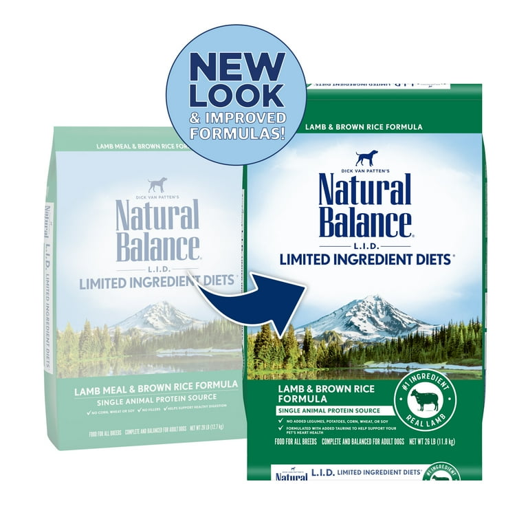 Natural balance lamb and rice 28 lb hot sale