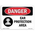 thumbnail image 1 of SignMission OS-DS-A-1218-L-1186 Panneau de Danger OSHA 12 x 18 Po - Protection des Oreilles, 1 of 1