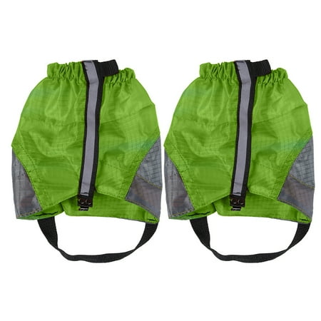 Xssm 1 Pair Leg Gaiter with Reflective Strip - Adjustable Men & Women Outdoor Hiking Climbing Skiing Hunting Snake Guard Snow Boot Shoe Gaiter Protector Cover