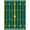 Green, Pattern 3, variant on ODIKA Theme Gridiron Markers Goal Posts Stripes Field Football Refined Pet Friendly & Kids Safe Play for Playroom, Bedroom, Reading Nook