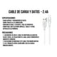 thumbnail image 4 of Cable Carga Rápida Y Datos Compatible Con iPhone Usb 2metros, 4 of 7