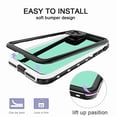 thumbnail image 4 of Dteck Full Body 360 Protective Shockproof Dirtproof Sandproof IP68 With Build in Screen Protector Phone Case, For iPhone 11 Pro (5.8 inch), white, 4 of 7