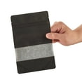 thumbnail image 5 of Bag Tek Black Plastic Small Window Bag - Heat Sealable - 7" x 4 3/4" x 1 1/2" - 100 count box, 5 of 11