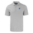 thumbnail image 2 of Men's Cutter & Buck  Gray/White Kansas Jayhawks Forge Eco Double Stripe Stretch Recycled Polo, 2 of 3