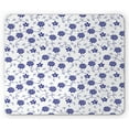 thumbnail image 1 of Blue Mouse Pad, Hand Drawn Style Chinese Pattern with Flowers Nature Inspired Vintage, Rectangle Non-Slip Rubber Mousepad, Violet Blue White, by Ambesonne, 1 of 2