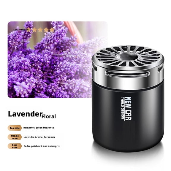 Car Air Freshener Diffuser - Long-Lasting Solid Aroma, Customizable Fragrance,