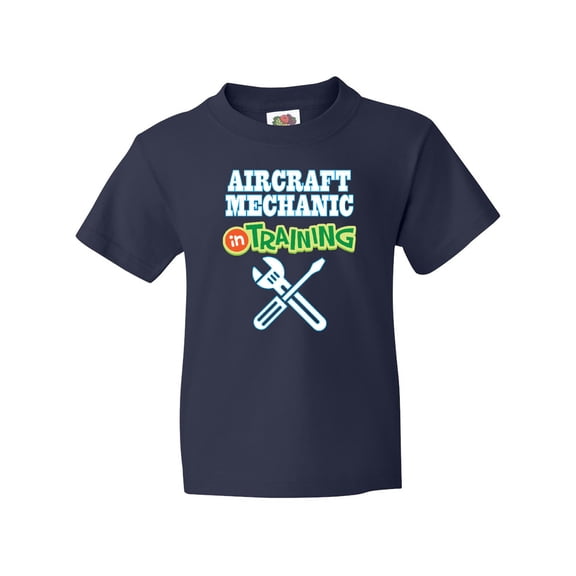Inktastic Aircraft Mechanic In Training Future Occupation Youth T-Shirt